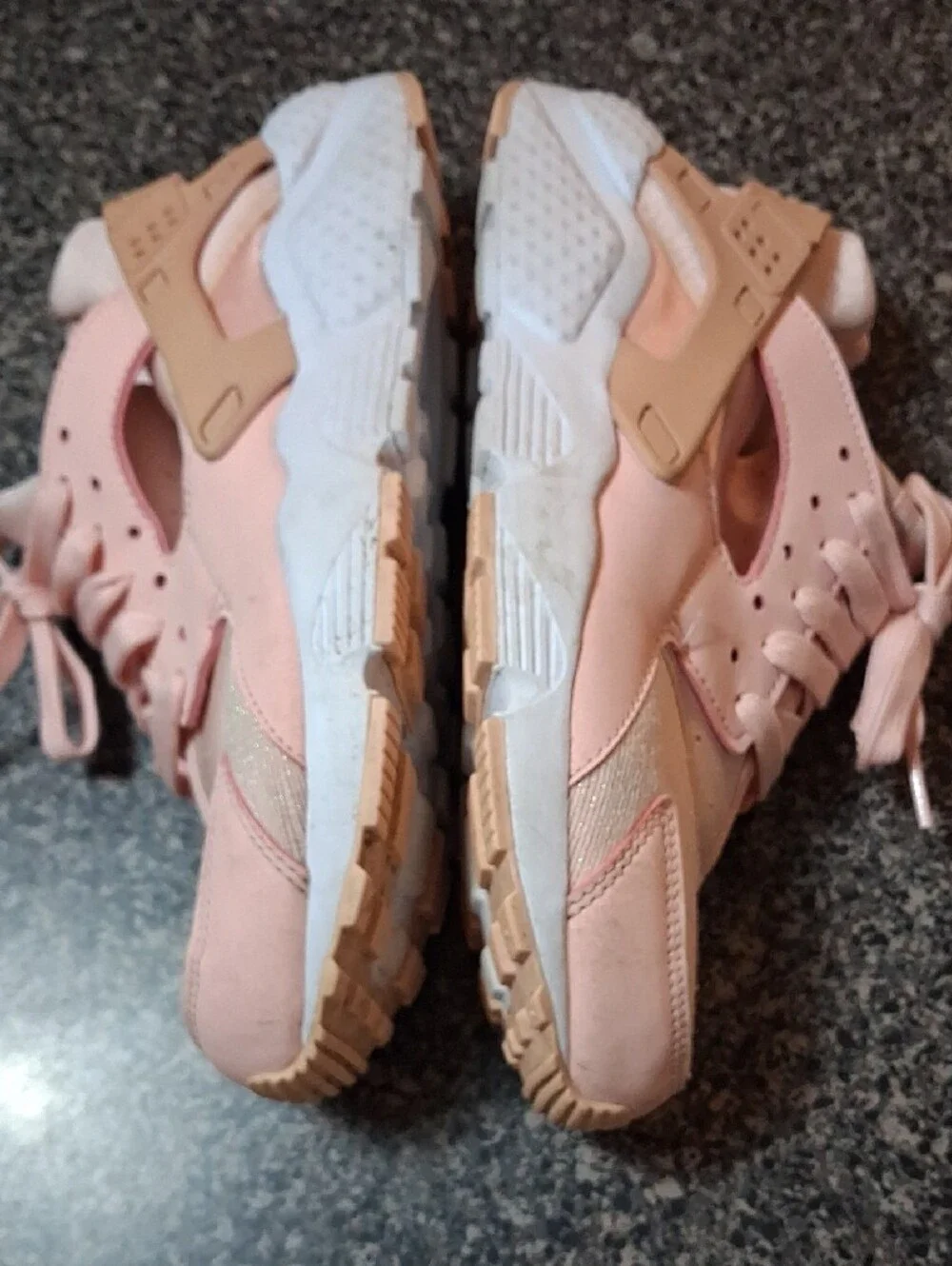 Nike Youths Pink Athletic Lace-Up Sneakers Size 6.5
